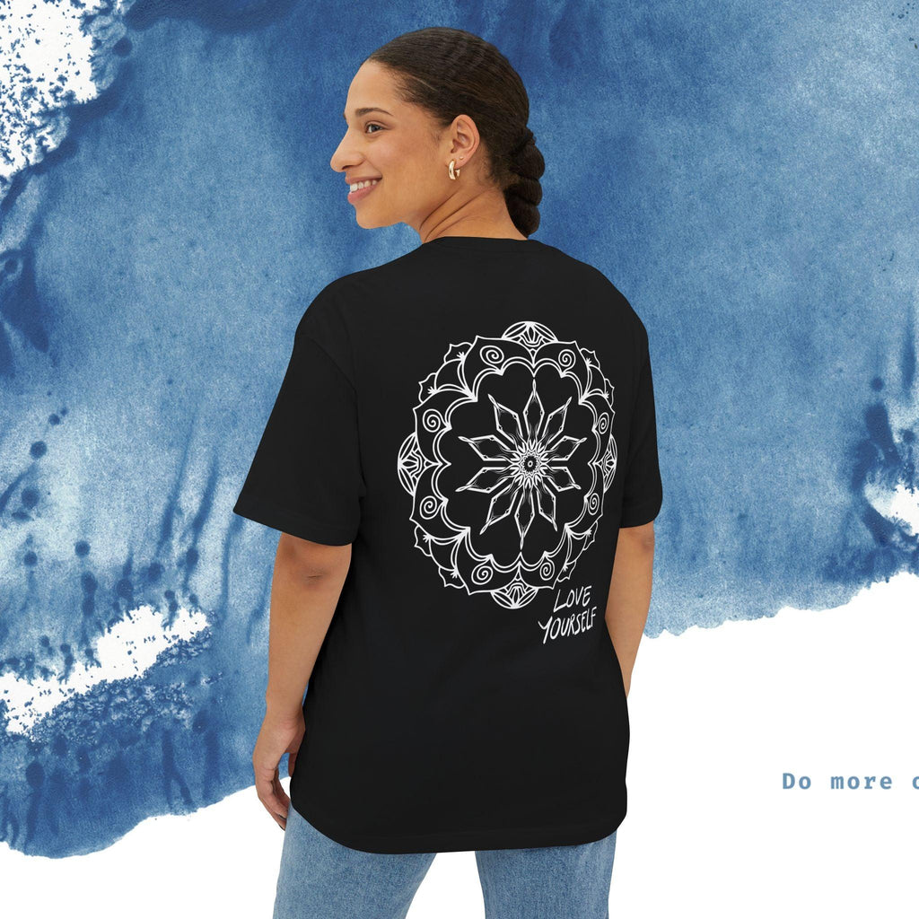 Unisex Oversized T-shirt Boxy Tee - 'Vibes' - Ocean vibez