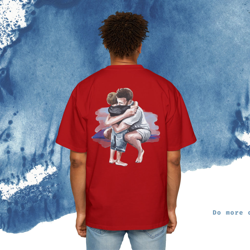 Camiseta Oversized do Dia dos Pais - Momentos de Feliz Dia dos Pais - Ocean vibez
