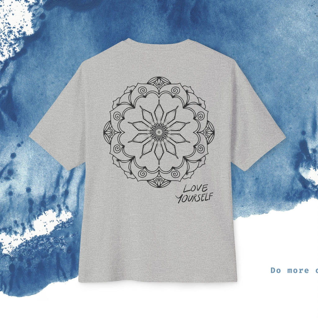 Unisex Oversized T-shirt Boxy Tee - 'Vibes' - Ocean vibez