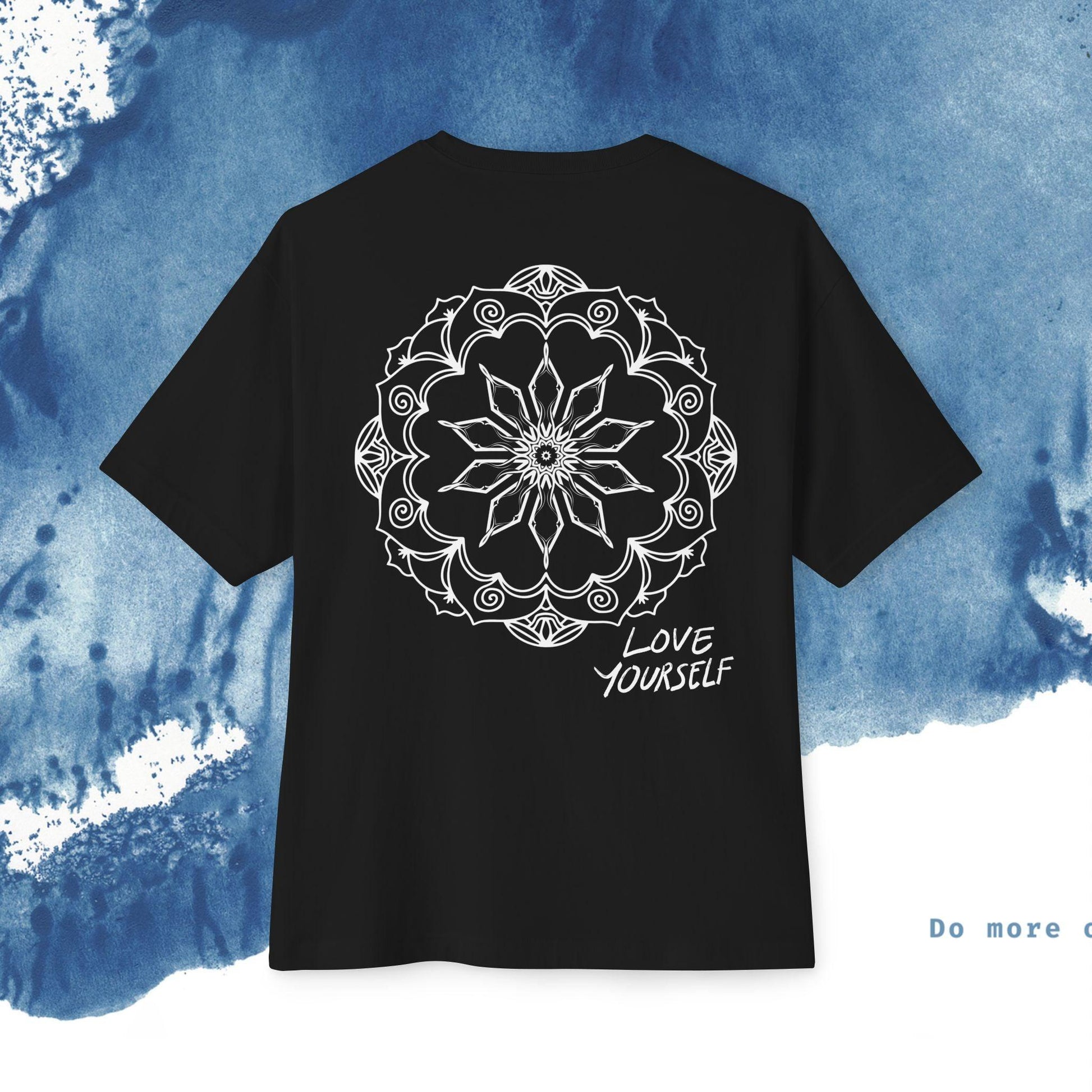 Unisex Oversized T-shirt Boxy Tee - 'Vibes' - Ocean vibez