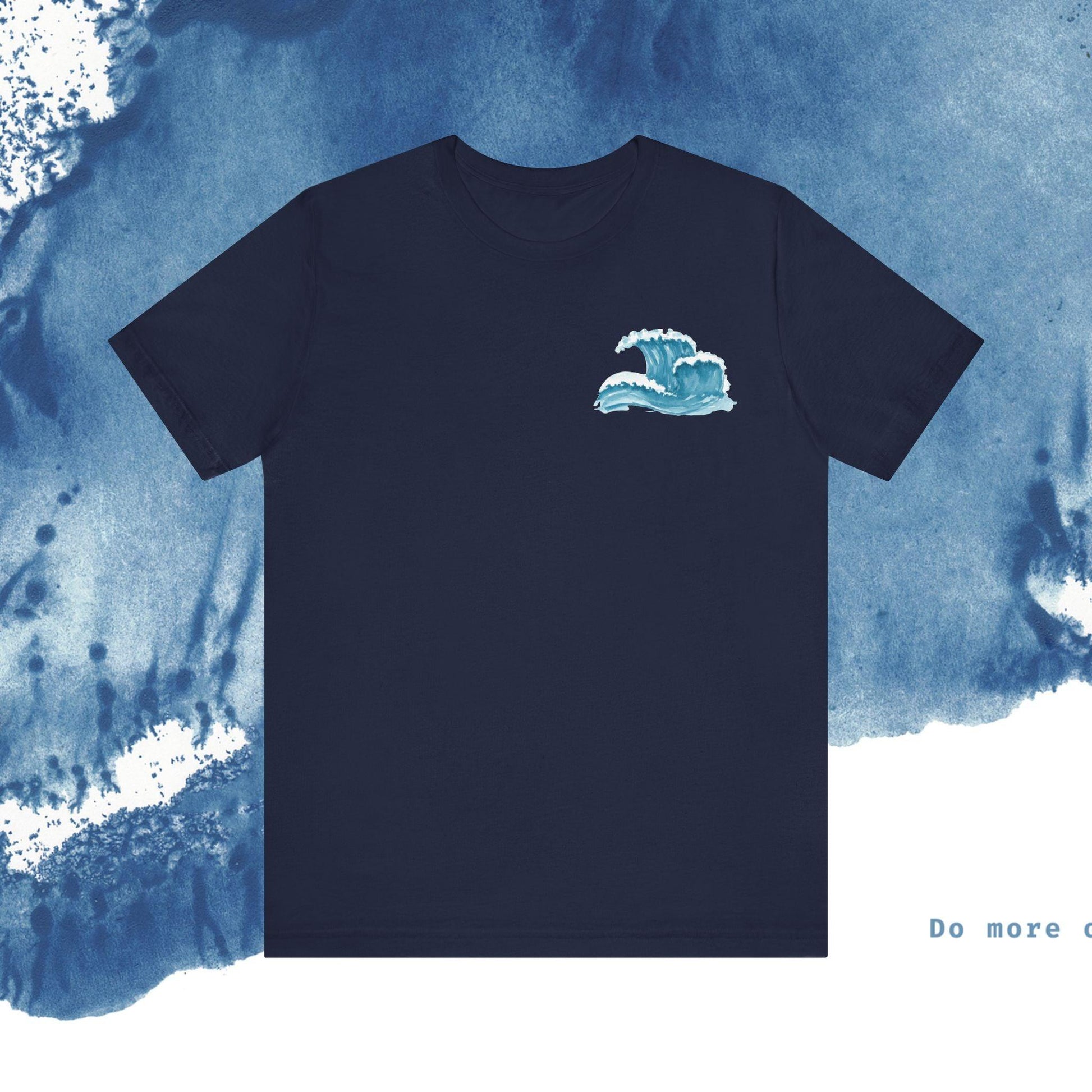 Ocean Wave Unisex Short Sleeve Tee - Do More of What Makes You Happy - Ocean vibez