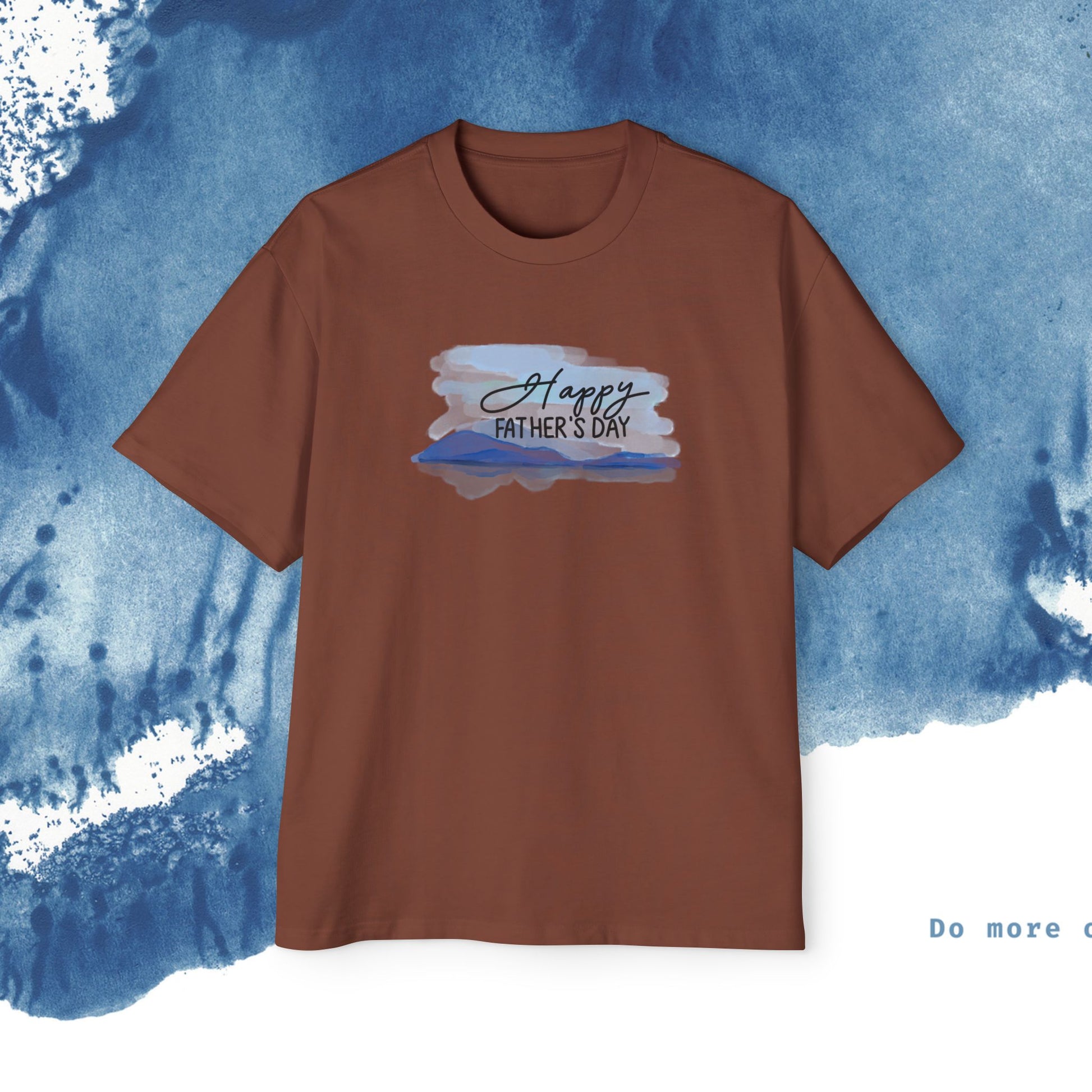 Camiseta Oversized do Dia dos Pais - Momentos de Feliz Dia dos Pais - Ocean vibez