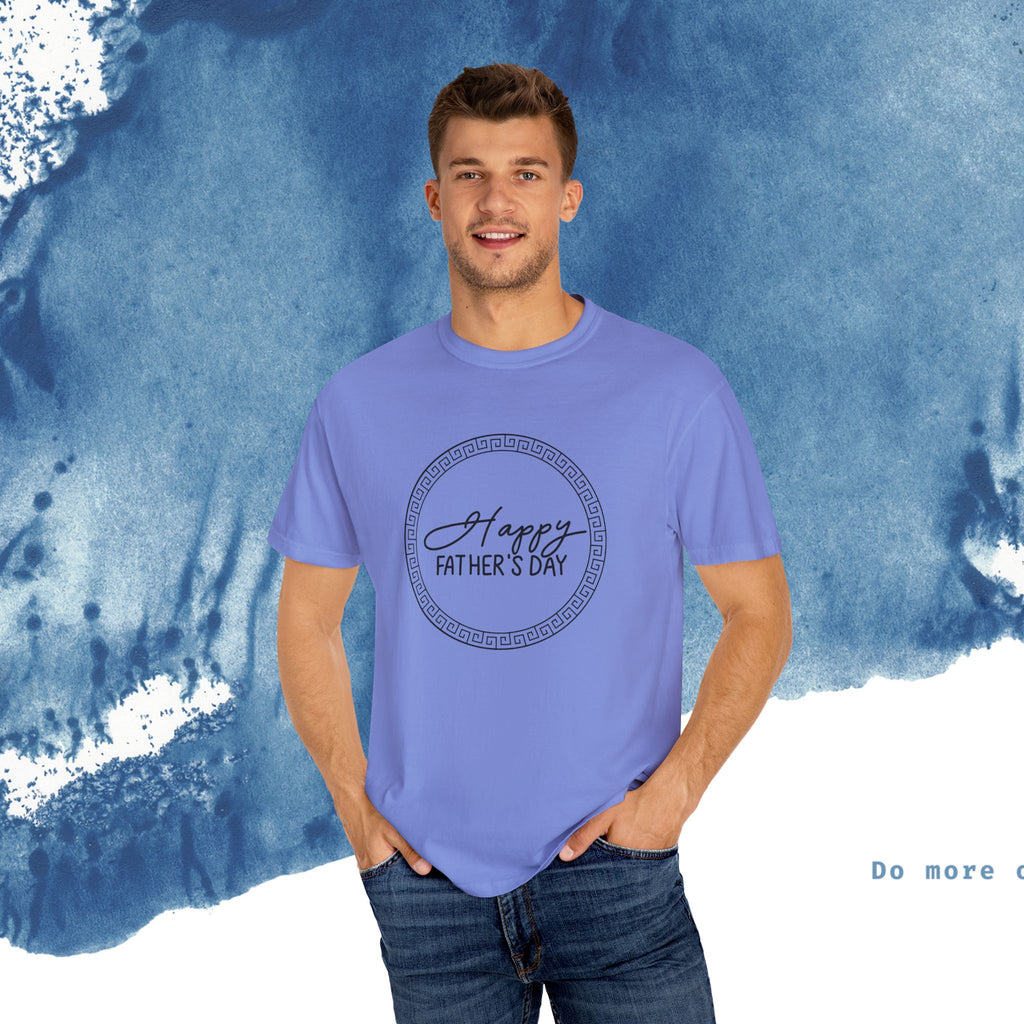 Feliz Dia dos Pais Unisex Garment-Tyed T-Shirt - Comemore o Pai em Grande Estilo - Ocean vibez