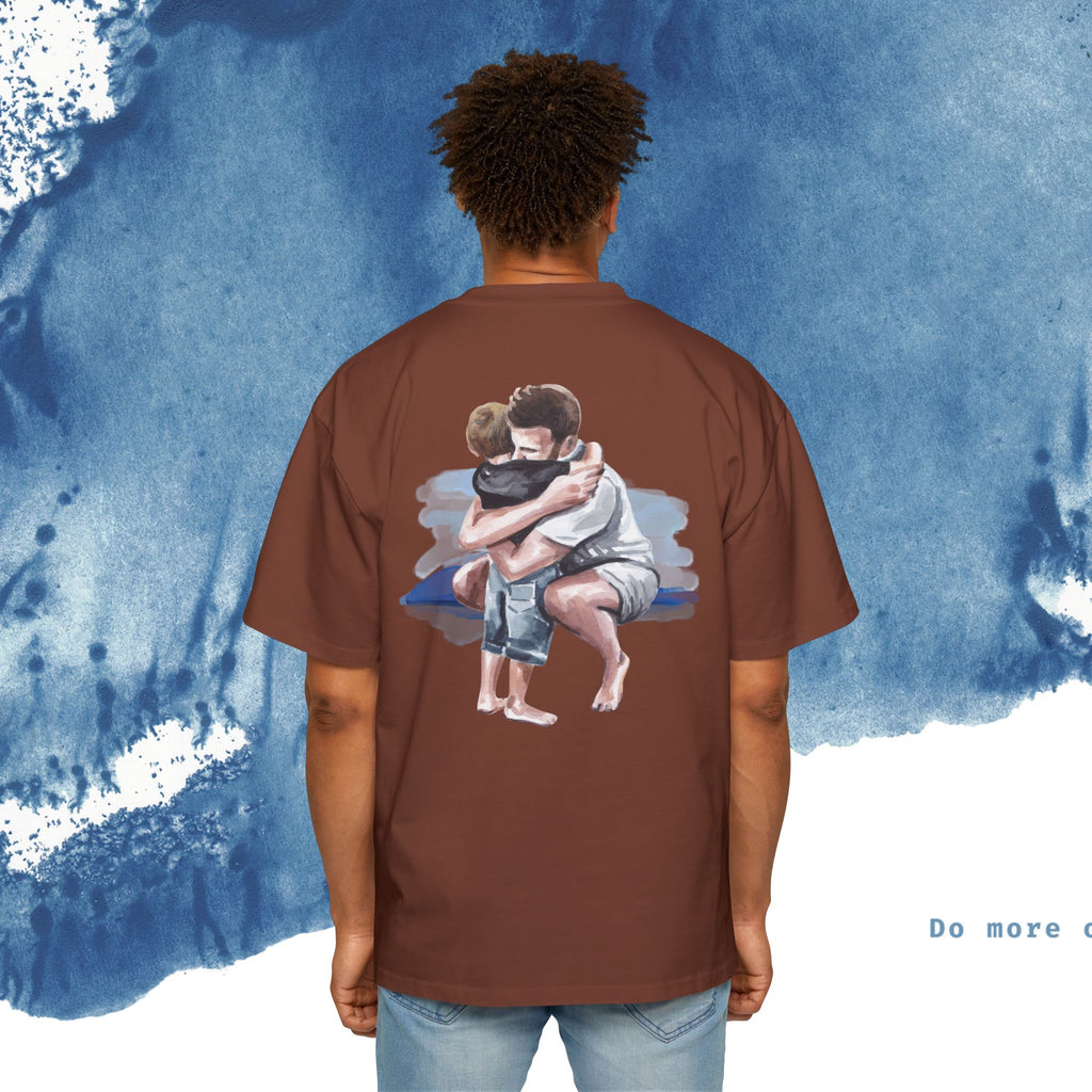 Camiseta Oversized do Dia dos Pais - Momentos de Feliz Dia dos Pais - Ocean vibez