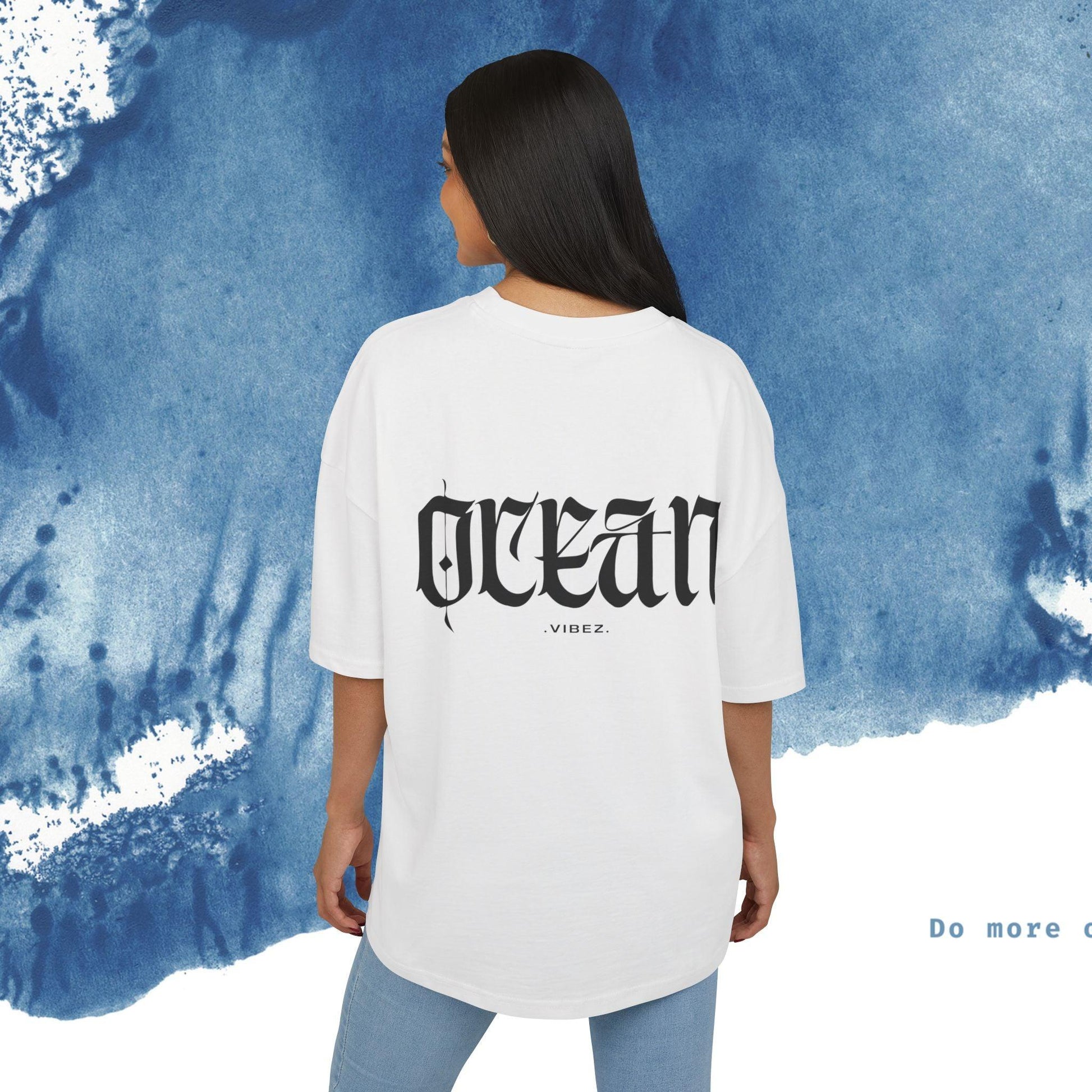 Ocean Vibes Unisex Box Tee - Wave Graphic T-Shirt - Ocean vibez