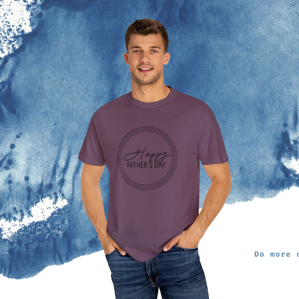 Feliz Dia dos Pais Unisex Garment-Tyed T-Shirt - Comemore o Pai em Grande Estilo - Ocean vibez