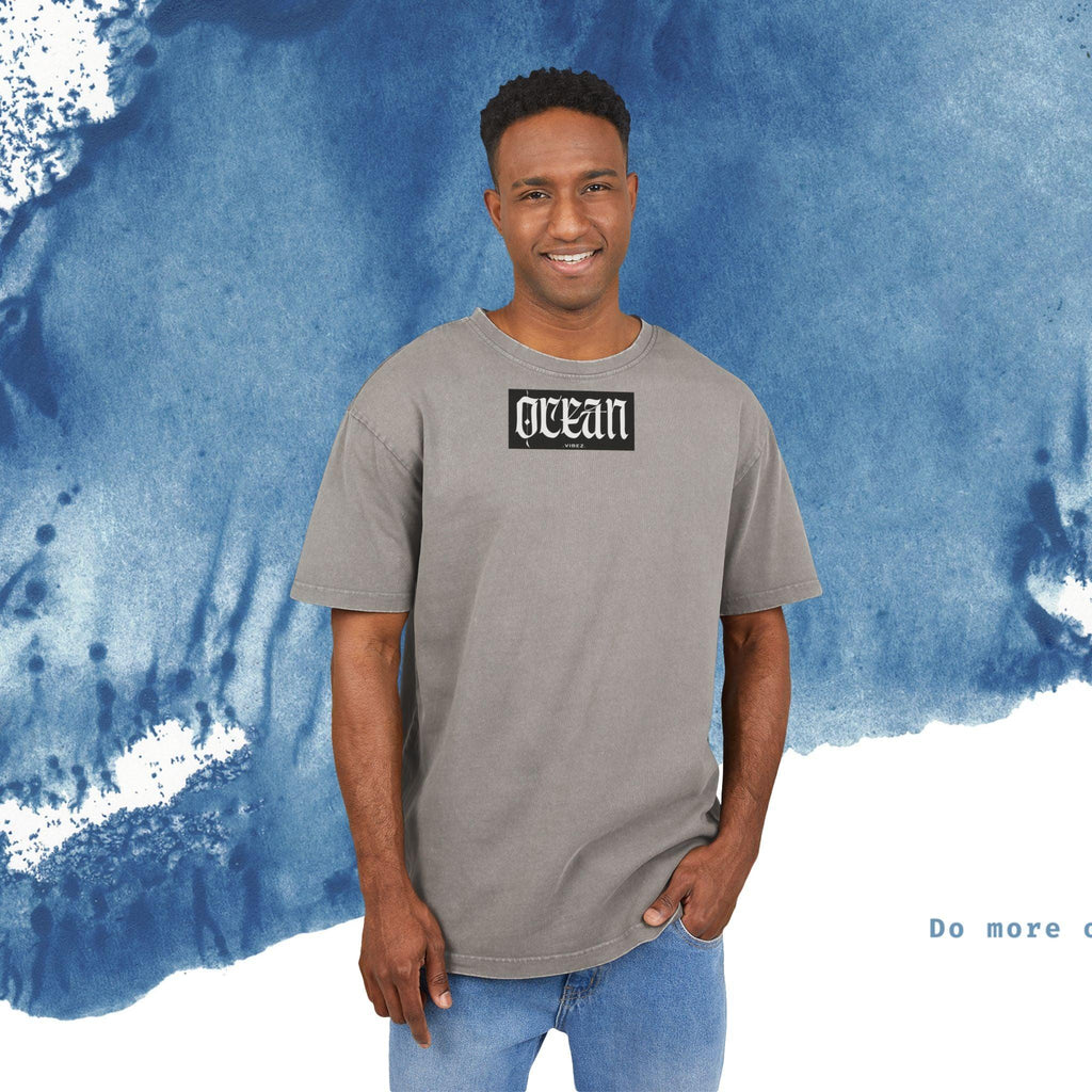Acid Washed Oversized Tee T-Shirt - Ocean vibez