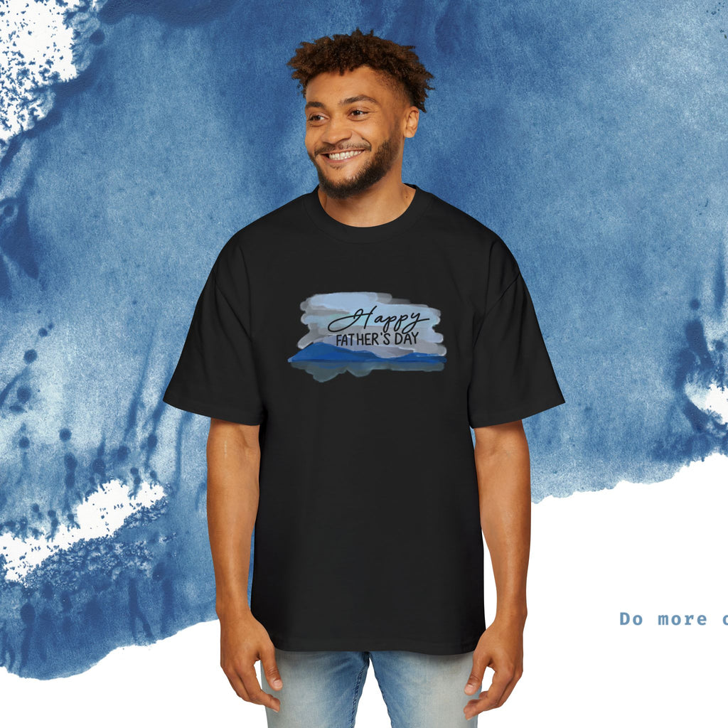 Camiseta Oversized do Dia dos Pais - Momentos de Feliz Dia dos Pais - Ocean vibez