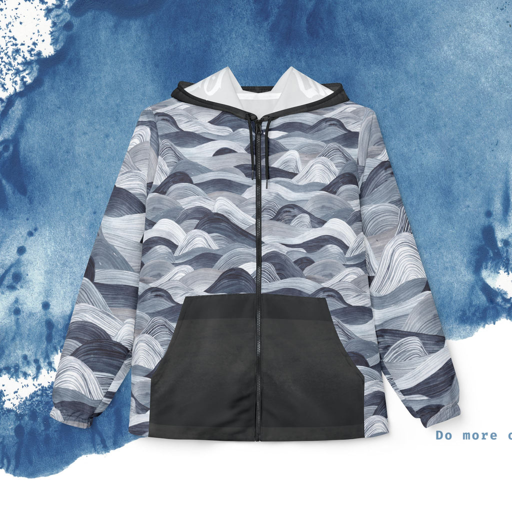 Jaqueta corta-vento Ocean Waves - Agasalho elegante à prova d'água