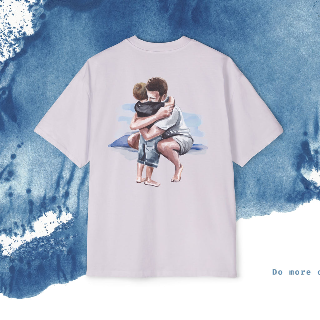 Camiseta Oversized do Dia dos Pais - Momentos de Feliz Dia dos Pais - Ocean vibez