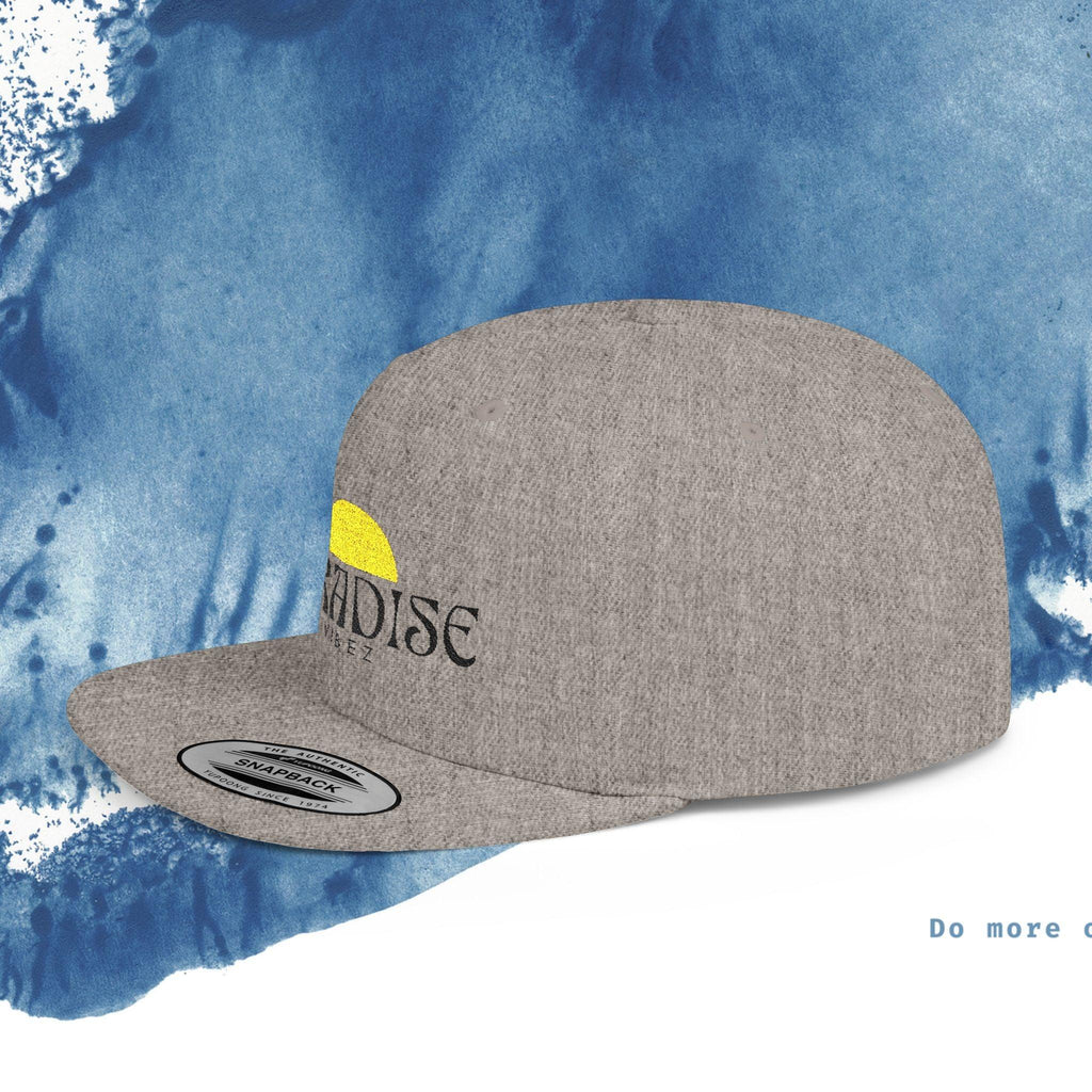 Paradise Vibe Flat Bill Snapback Cap - Trendy Summer Hat - Ocean vibez