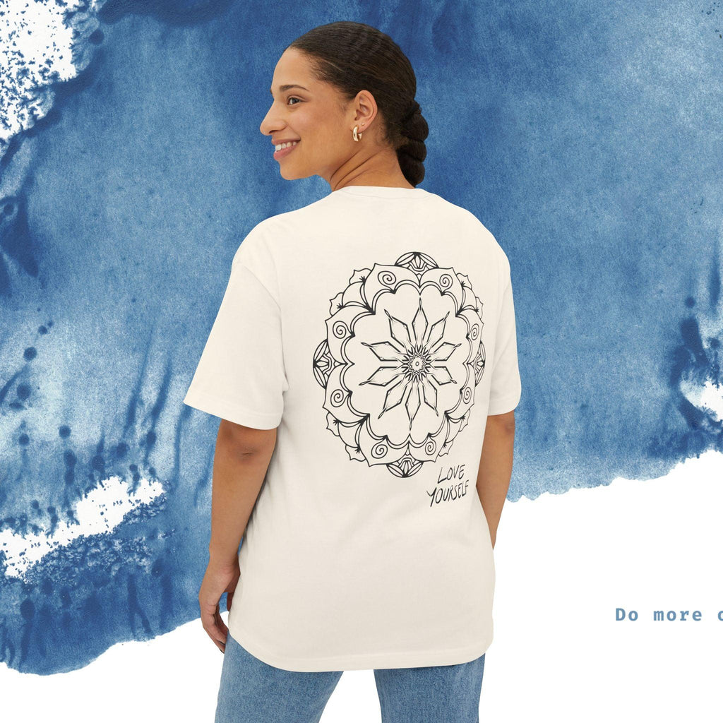 Unisex Oversized T-shirt Boxy Tee - 'Vibes' - Ocean vibez