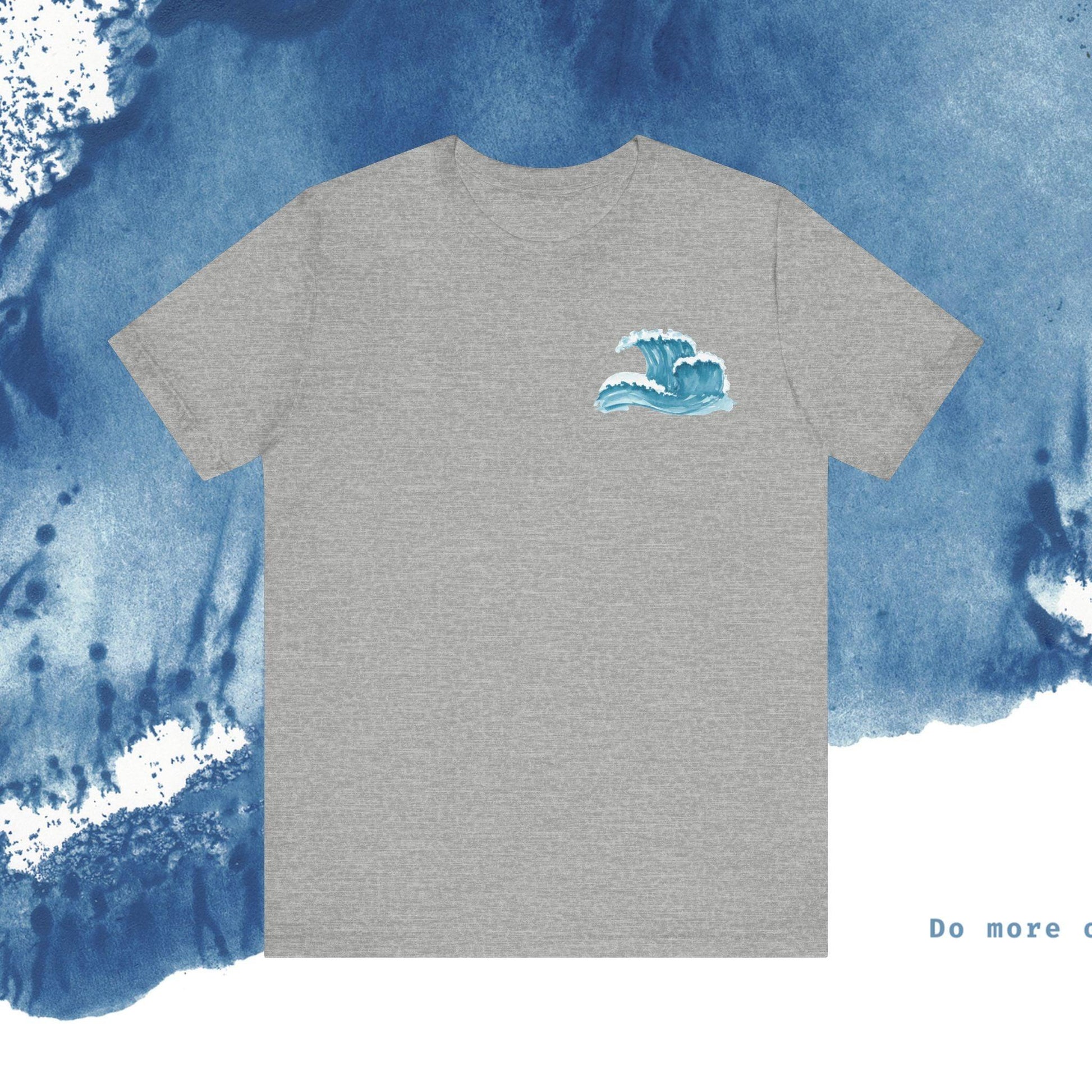 Ocean Wave Unisex Short Sleeve Tee - Do More of What Makes You Happy - Ocean vibez