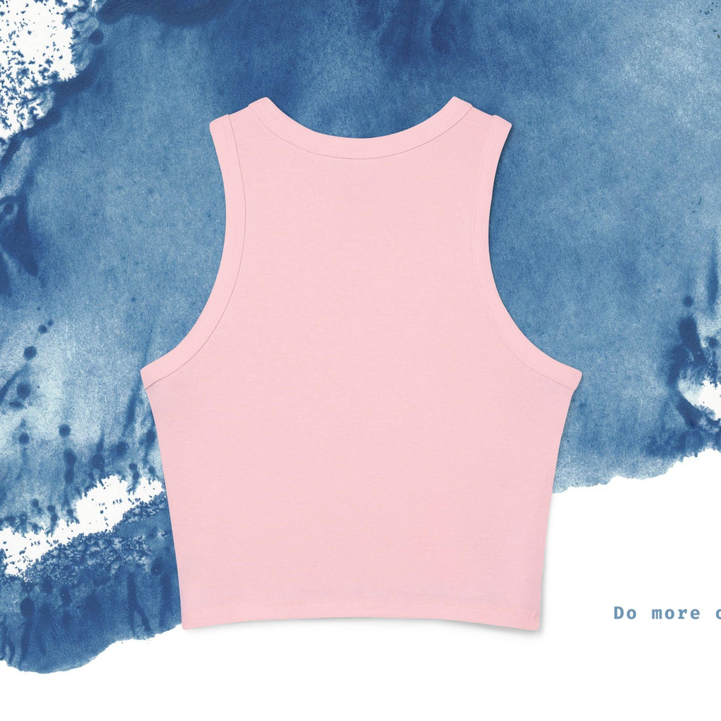 Women's Micro Rib Racer Tank Top - Ocean vibez
