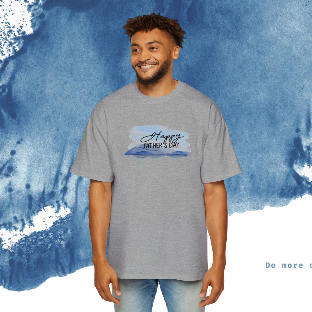 Camiseta Oversized do Dia dos Pais - Momentos de Feliz Dia dos Pais - Ocean vibez