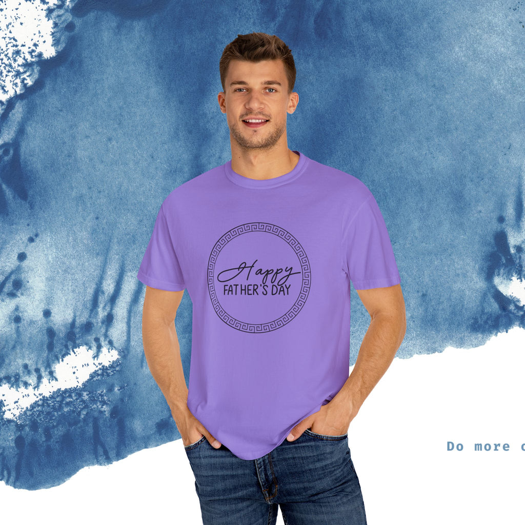 Feliz Dia dos Pais Unisex Garment-Tyed T-Shirt - Comemore o Pai em Grande Estilo - Ocean vibez