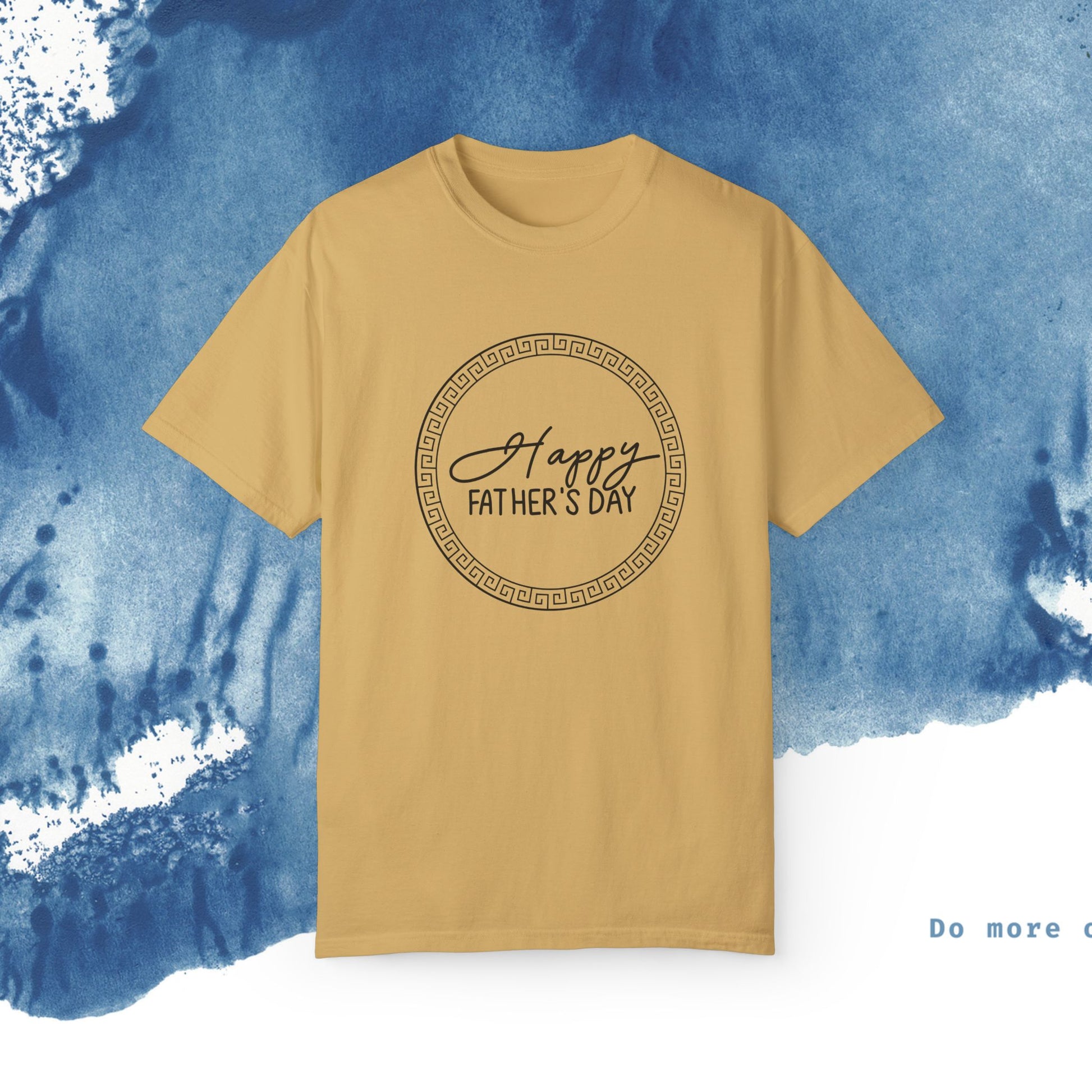 Feliz Dia dos Pais Unisex Garment-Tyed T-Shirt - Comemore o Pai em Grande Estilo - Ocean vibez