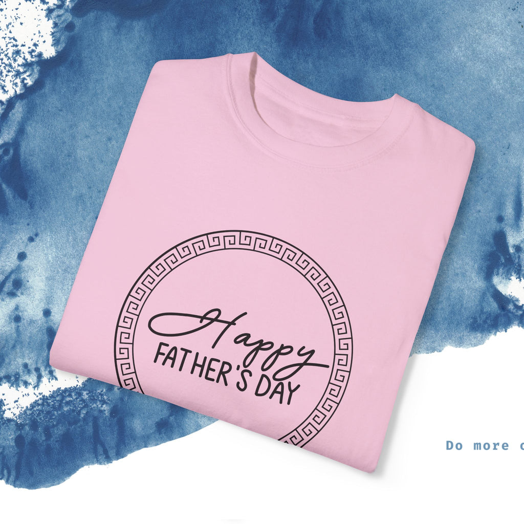 Feliz Dia dos Pais Unisex Garment-Tyed T-Shirt - Comemore o Pai em Grande Estilo - Ocean vibez