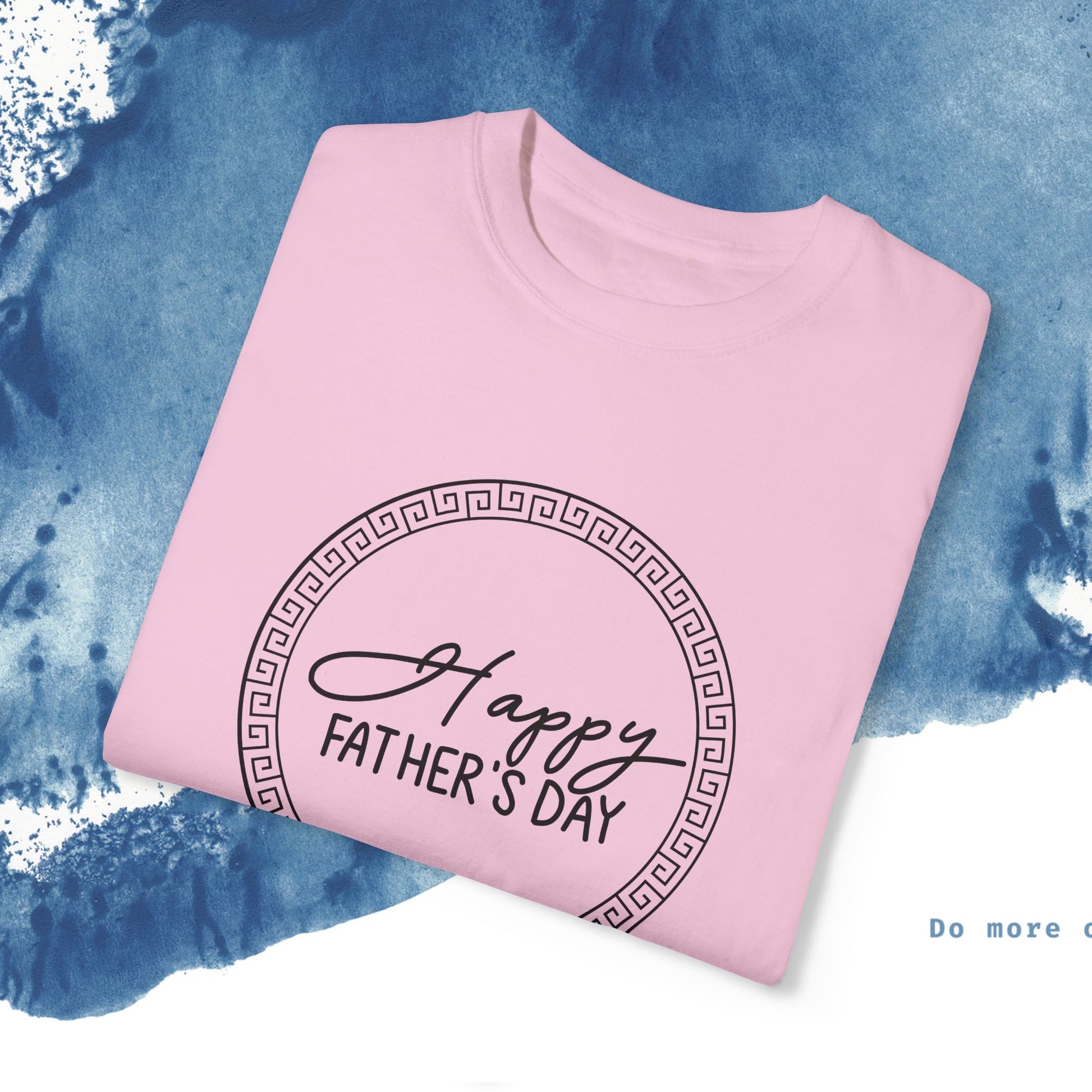 Feliz Dia dos Pais Unisex Garment-Tyed T-Shirt - Comemore o Pai em Grande Estilo - Ocean vibez
