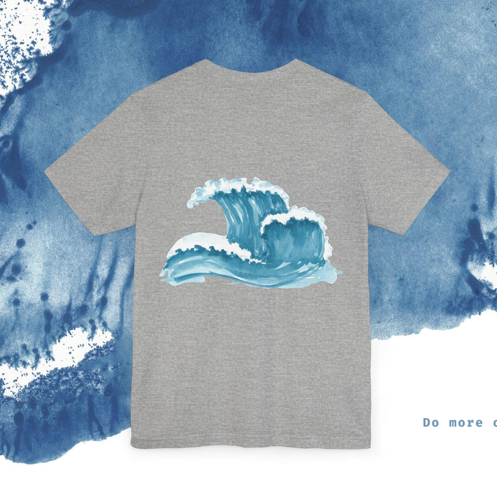 Ocean Wave Unisex Short Sleeve Tee - Do More of What Makes You Happy - Ocean vibez