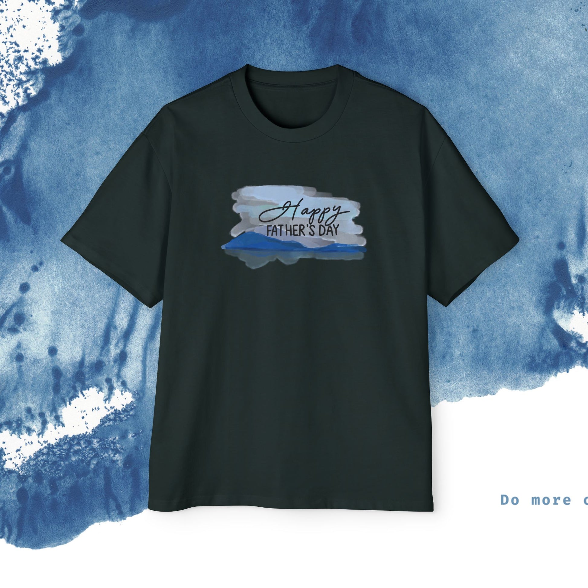 Camiseta Oversized do Dia dos Pais - Momentos de Feliz Dia dos Pais - Ocean vibez