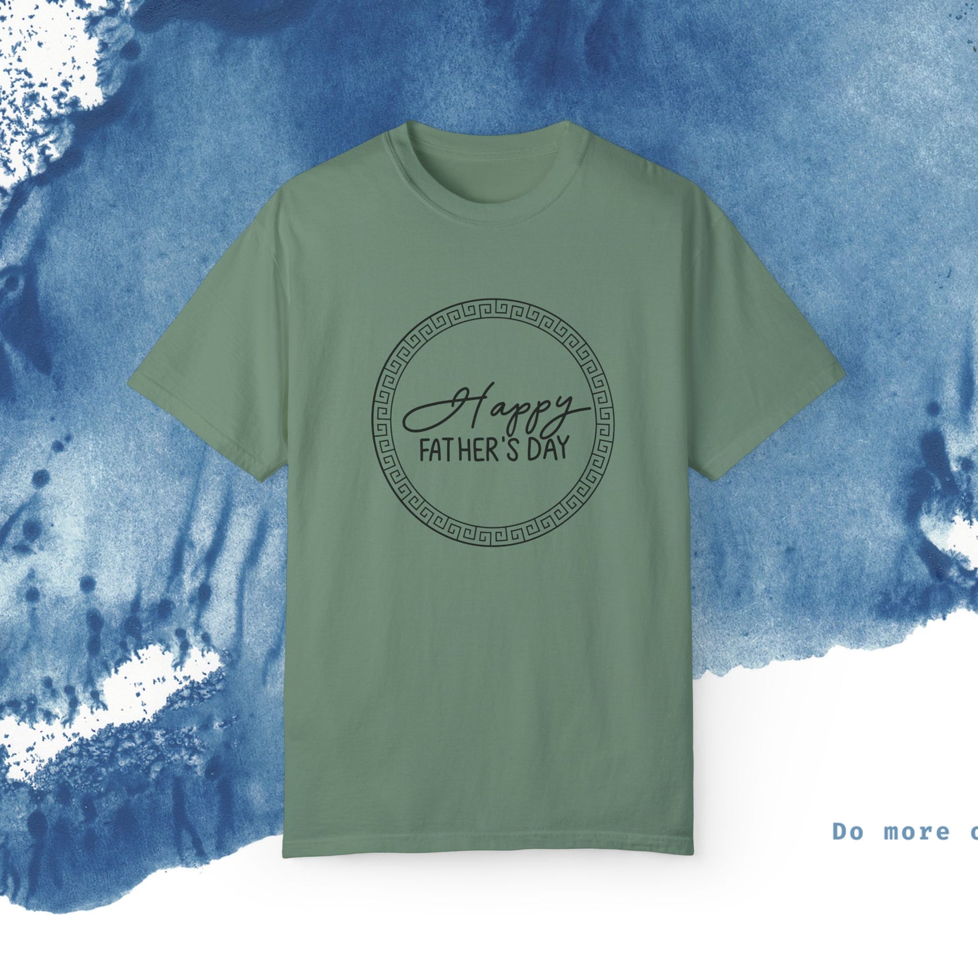 Feliz Dia dos Pais Unisex Garment-Tyed T-Shirt - Comemore o Pai em Grande Estilo - Ocean vibez