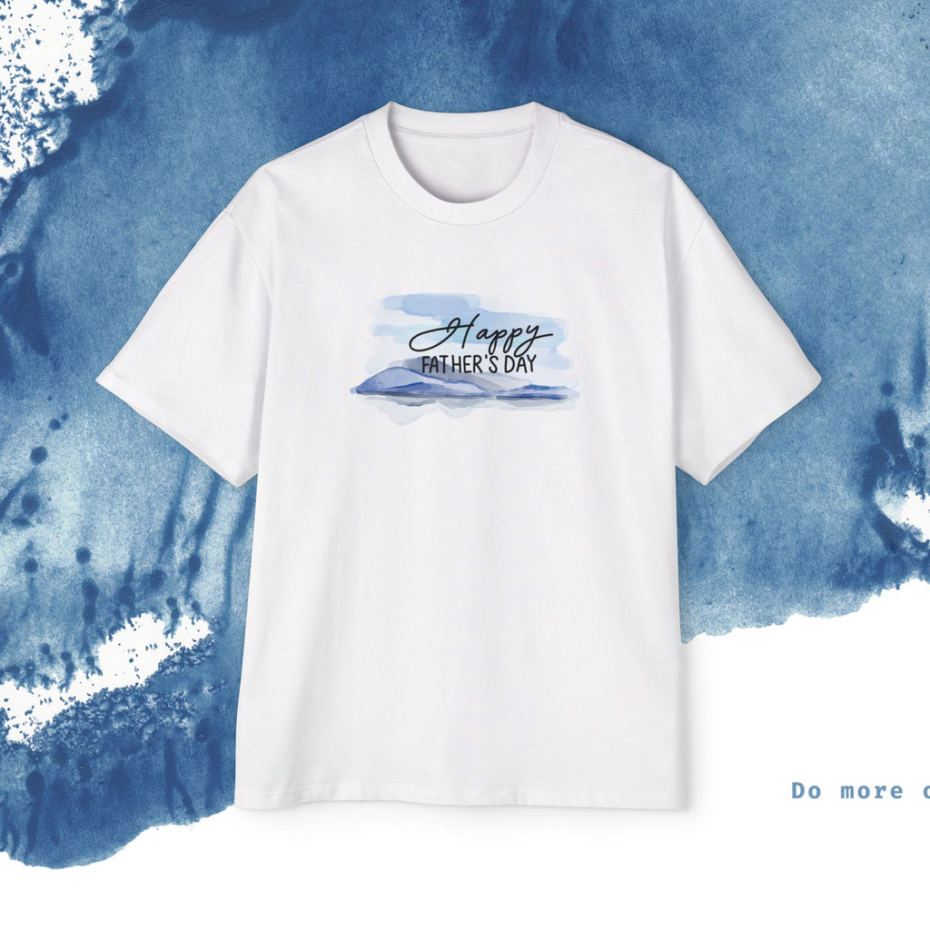 Camiseta Oversized do Dia dos Pais - Momentos de Feliz Dia dos Pais - Ocean vibez