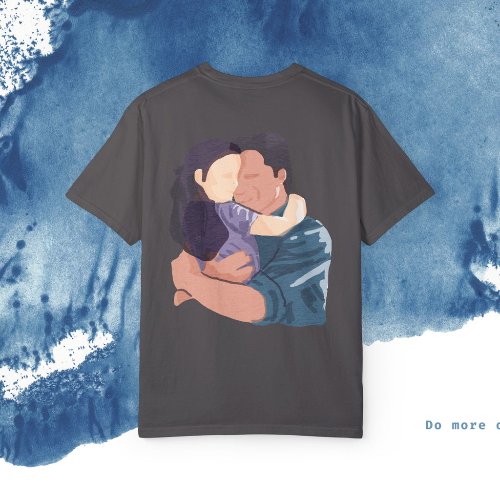 Feliz Dia dos Pais Unisex Garment-Tyed T-Shirt - Comemore o Pai em Grande Estilo - Ocean vibez