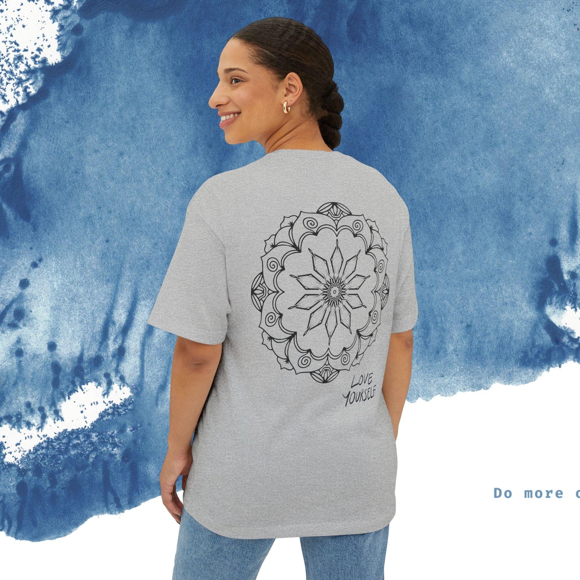 Unisex Oversized T-shirt Boxy Tee - 'Vibes' - Ocean vibez