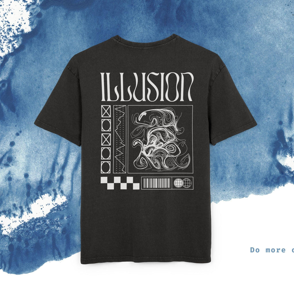 Acid Washed Oversized Tee T-Shirt - Ocean vibez