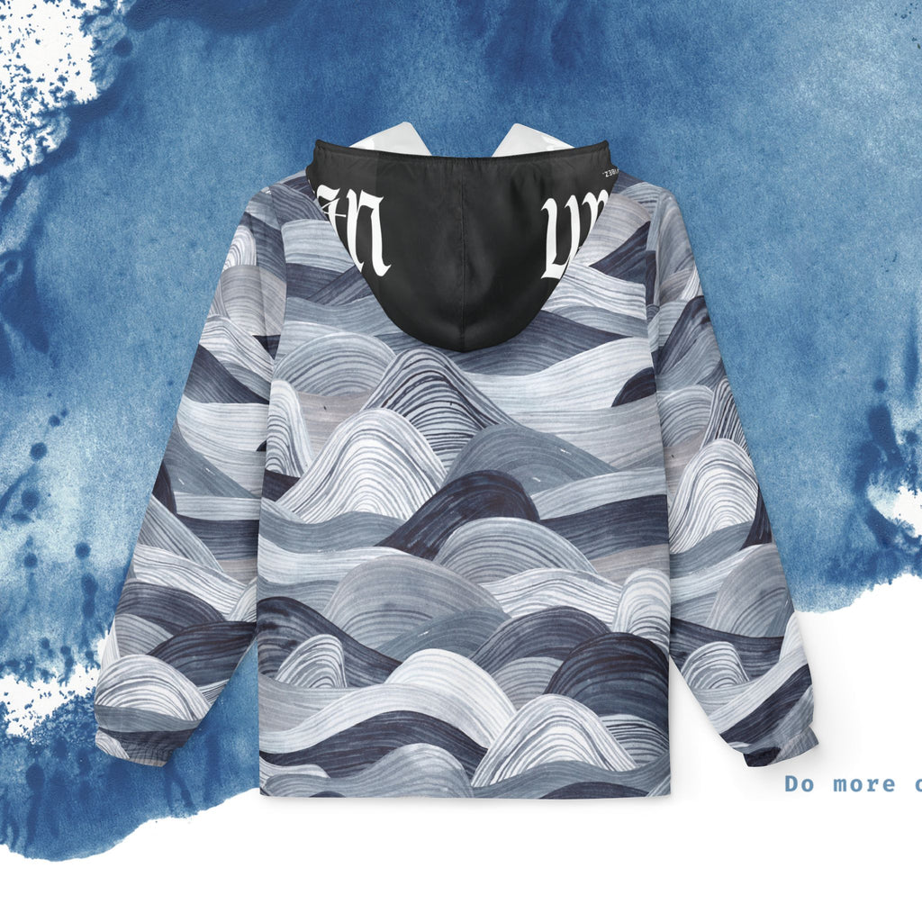 Jaqueta corta-vento Ocean Waves - Agasalho elegante à prova d'água