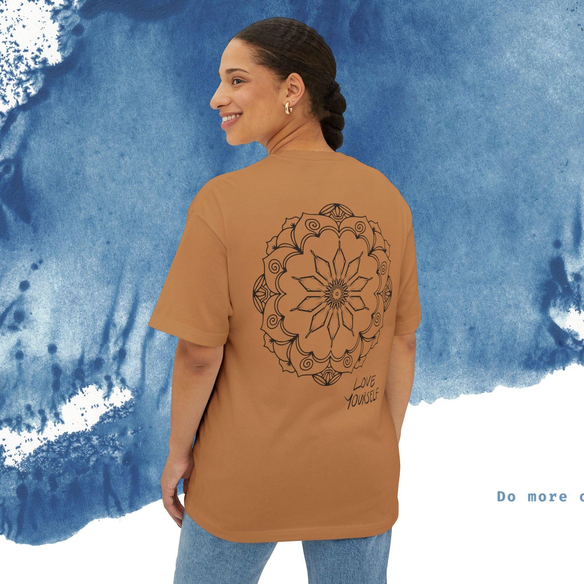 Unisex Oversized T-shirt Boxy Tee - 'Vibes' - Ocean vibez