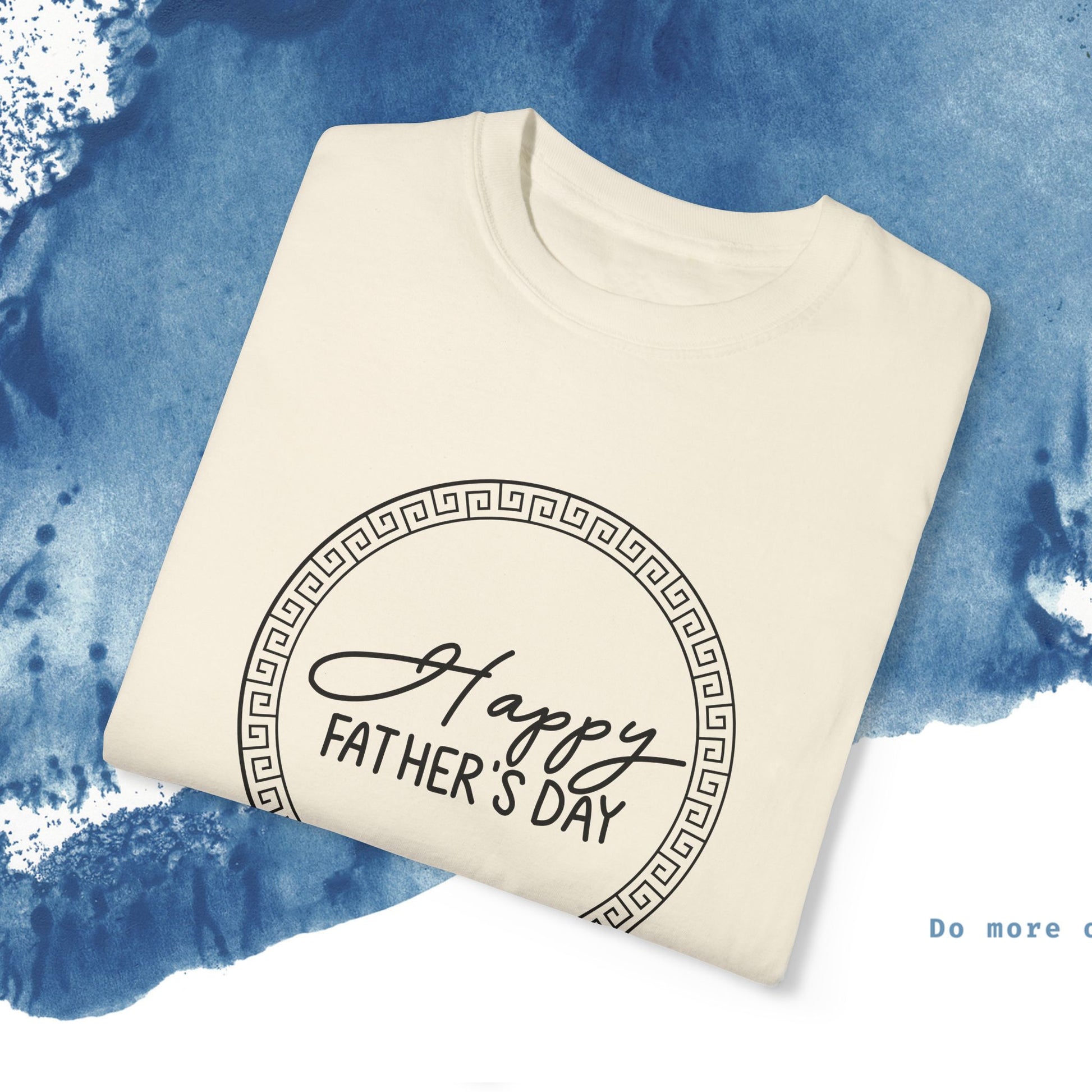 Feliz Dia dos Pais Unisex Garment-Tyed T-Shirt - Comemore o Pai em Grande Estilo - Ocean vibez