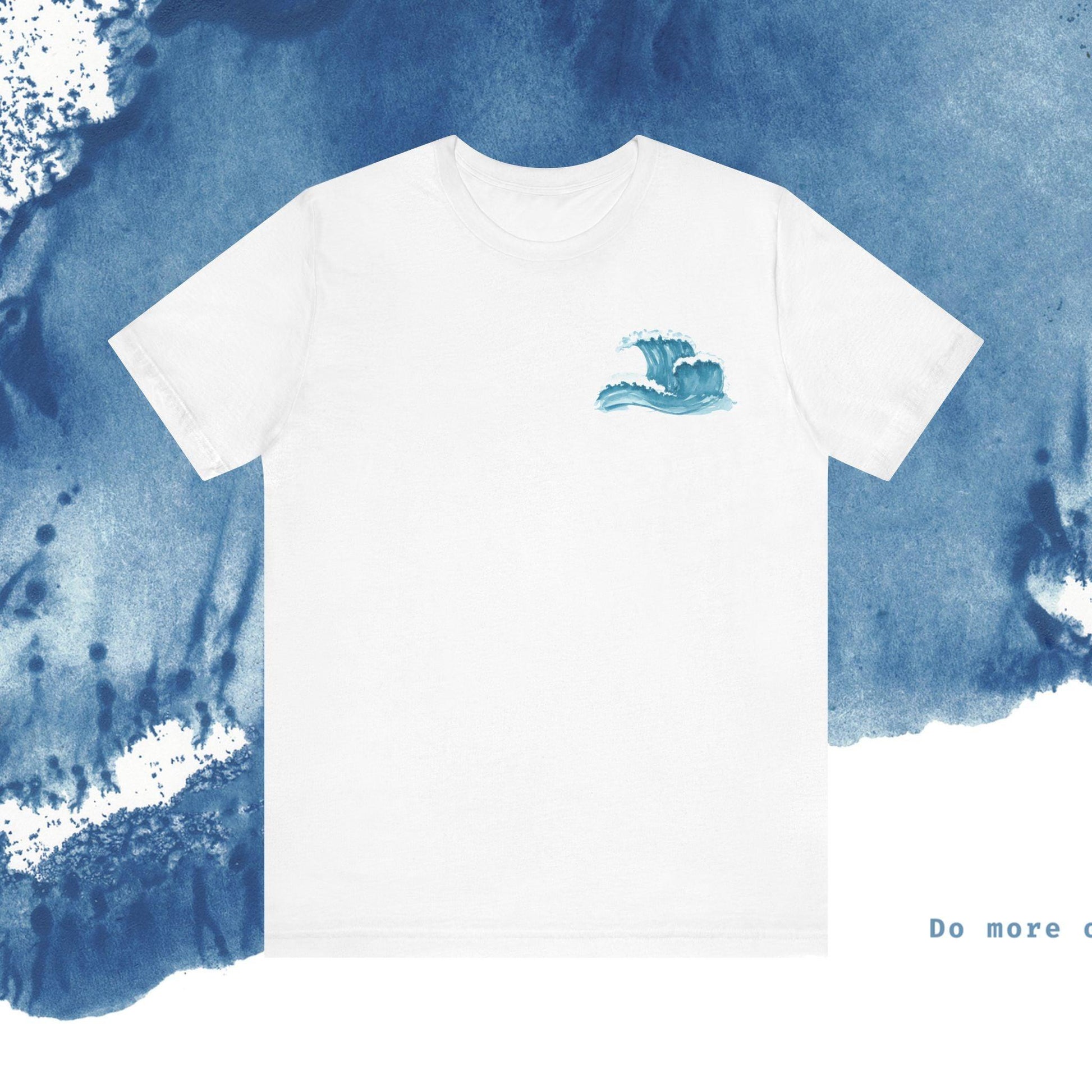 Ocean Wave Unisex Short Sleeve Tee - Do More of What Makes You Happy - Ocean vibez