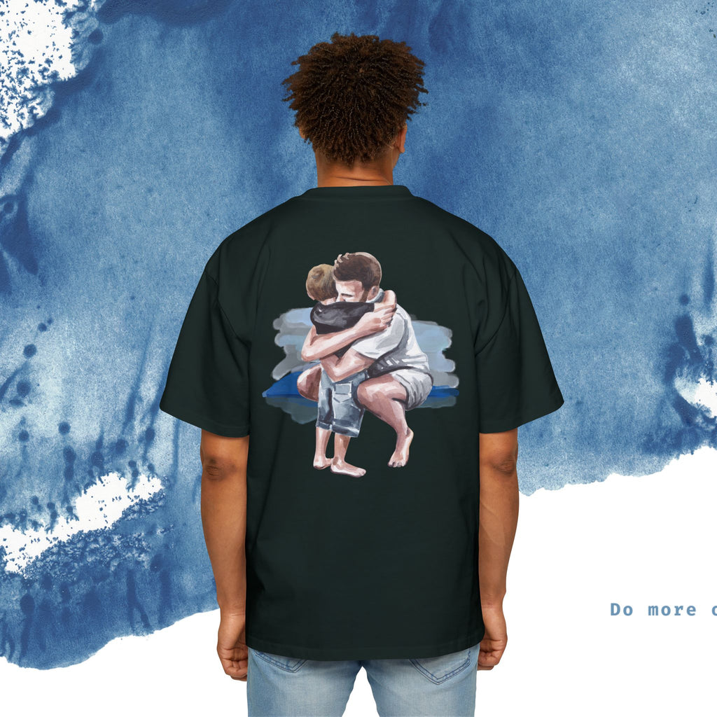 Camiseta Oversized do Dia dos Pais - Momentos de Feliz Dia dos Pais - Ocean vibez