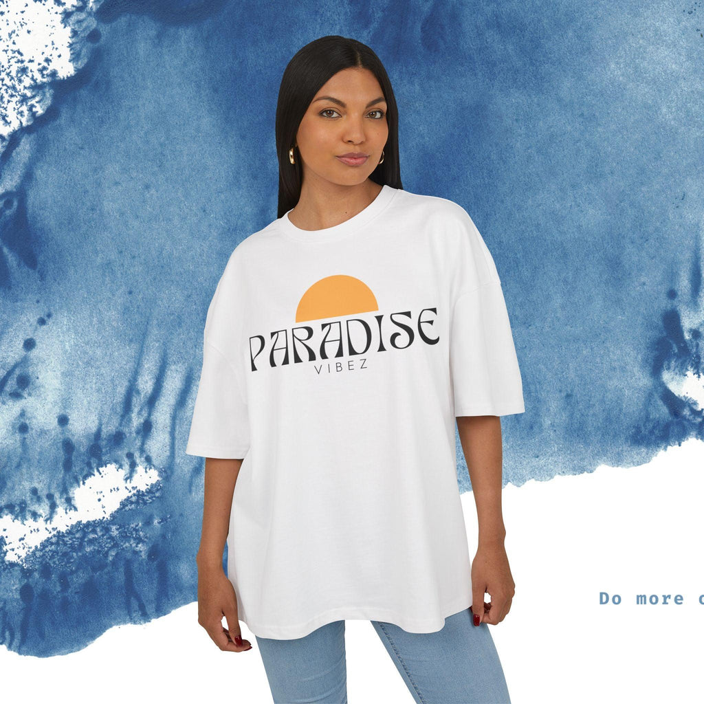 Paradise Vibe Unisex Heavy Cotton Tee - Summer Style with Whale Tail Design - Ocean vibez