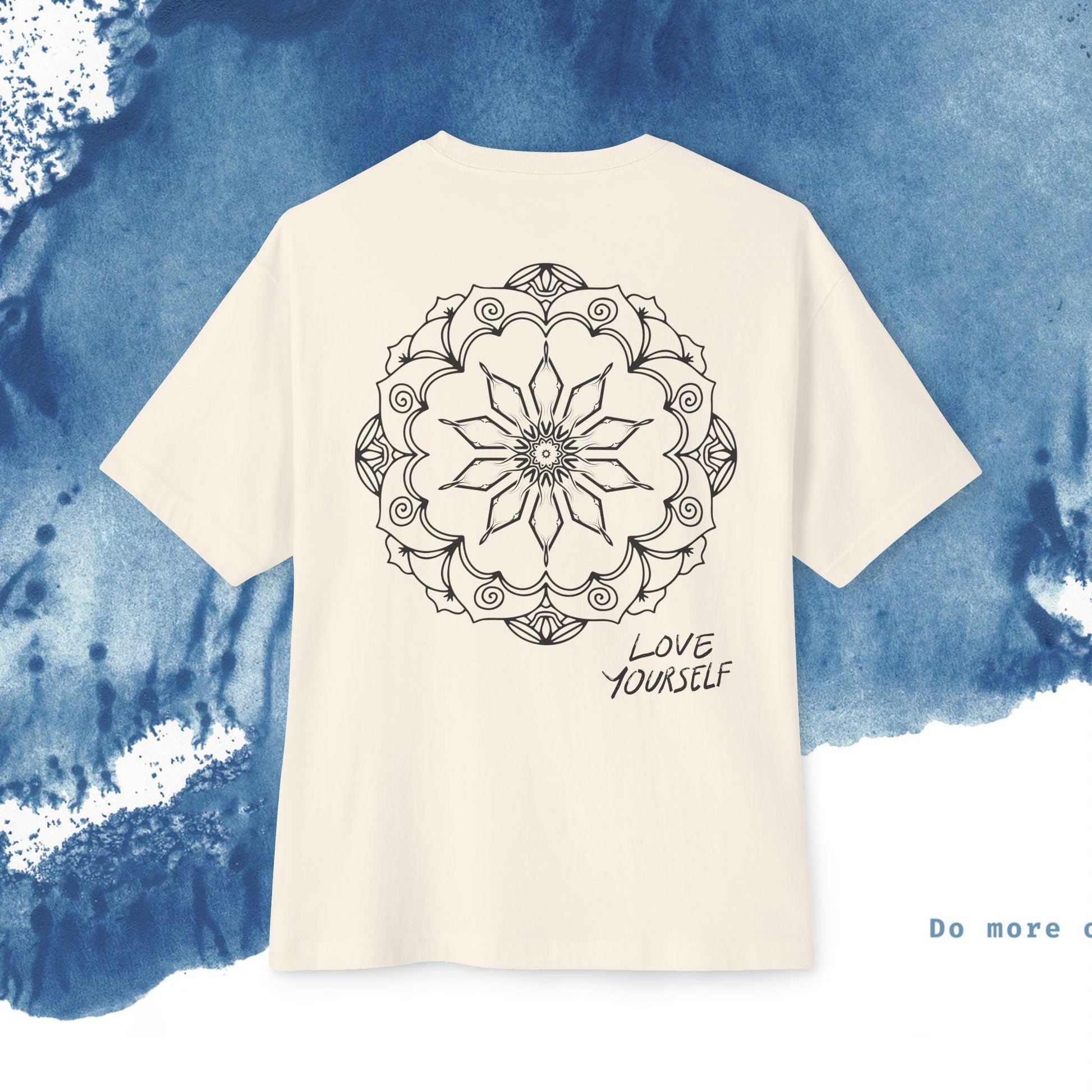 Unisex Oversized T-shirt Boxy Tee - 'Vibes' - Ocean vibez