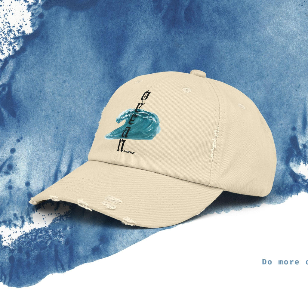 Ocean Vibes Unisex Distressed Cap - Ocean vibez