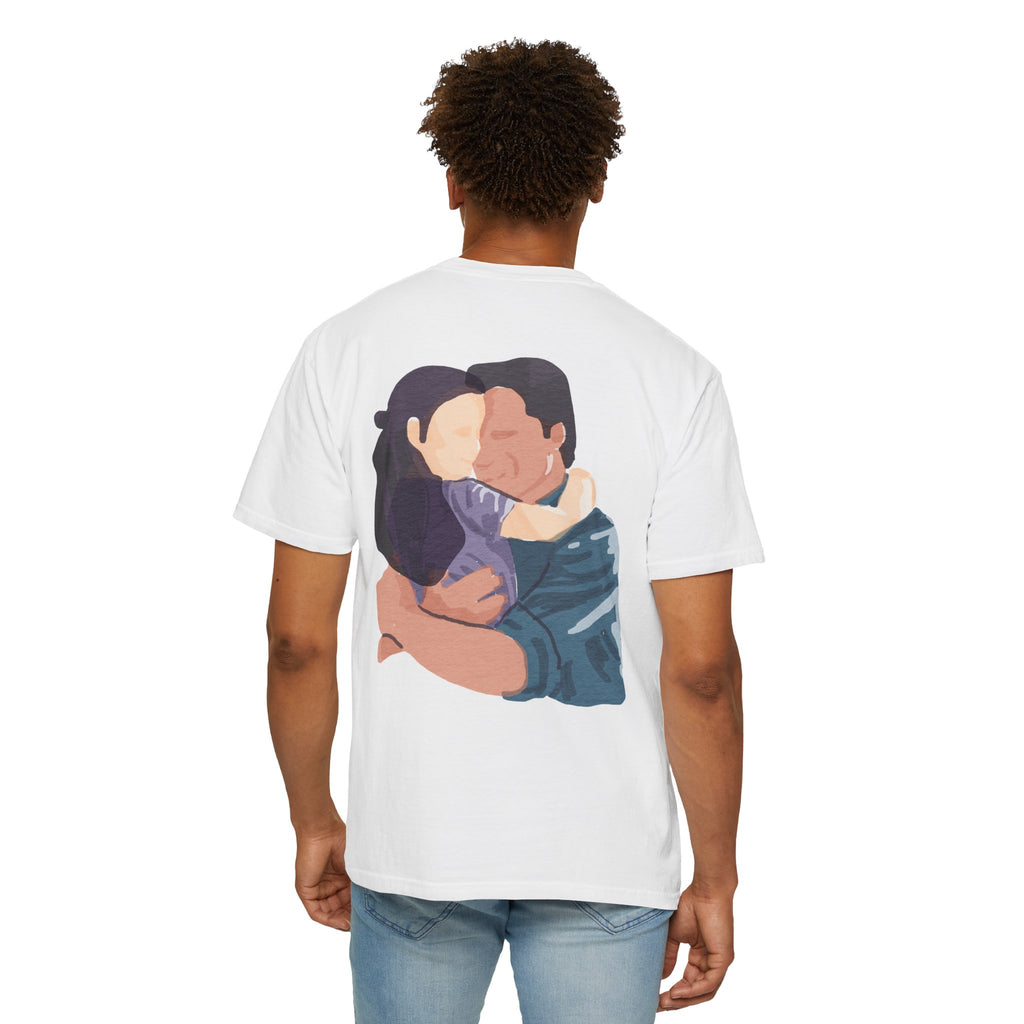 Feliz Dia dos Pais Unisex Garment-Tyed T-Shirt - Comemore o Pai em Grande Estilo - Ocean vibez