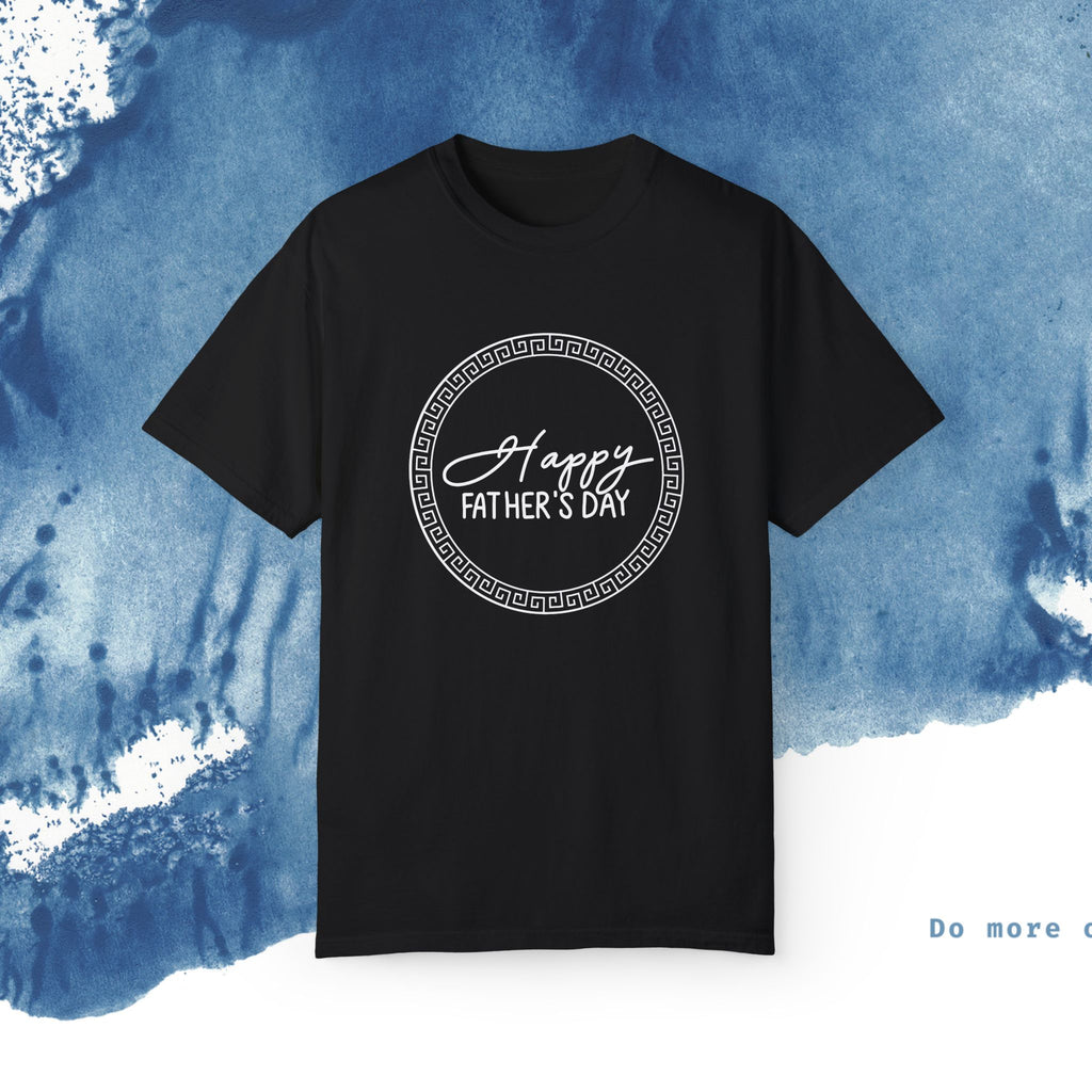Feliz Dia dos Pais Unisex Garment-Tyed T-Shirt - Comemore o Pai em Grande Estilo - Ocean vibez
