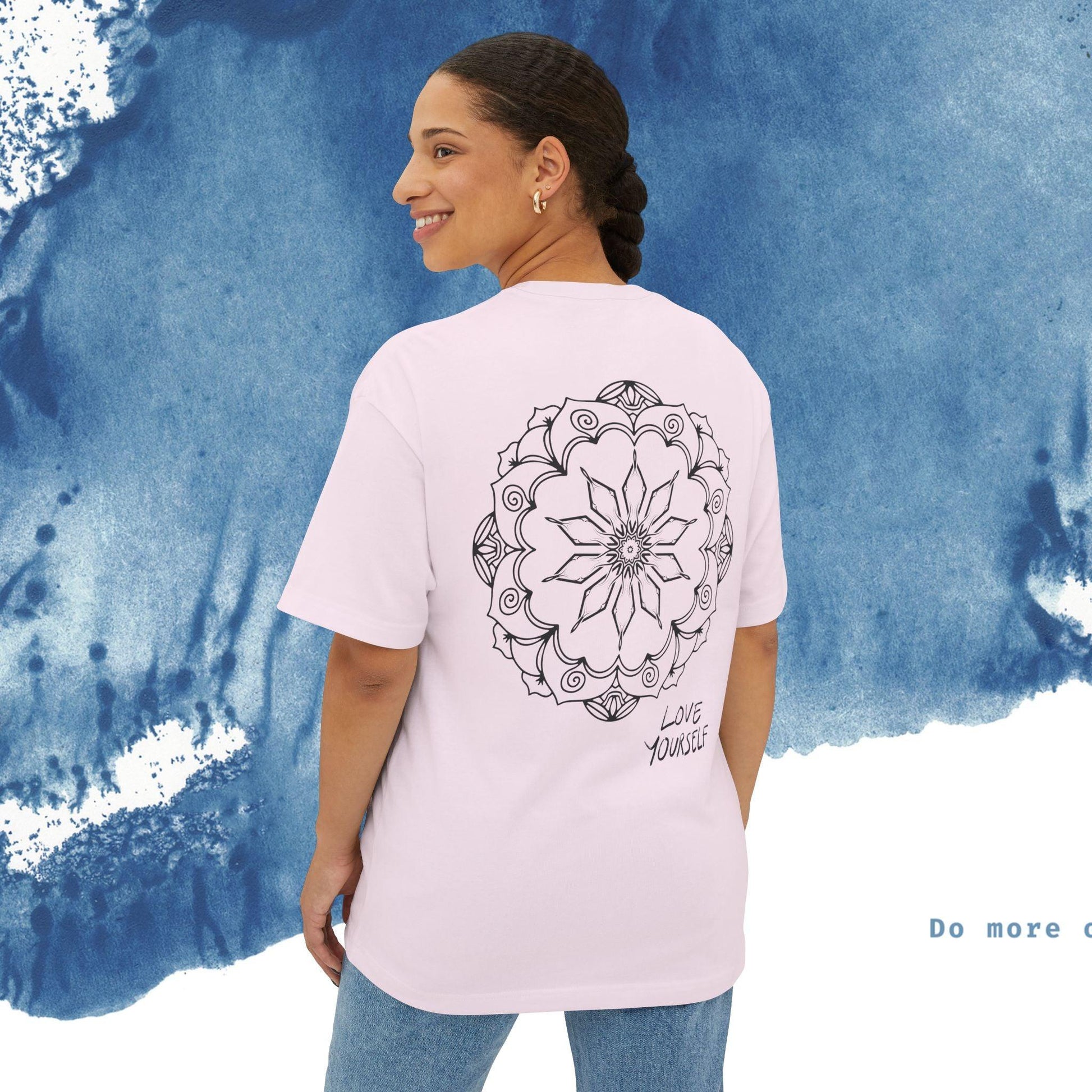 Unisex Oversized T-shirt Boxy Tee - 'Vibes' - Ocean vibez