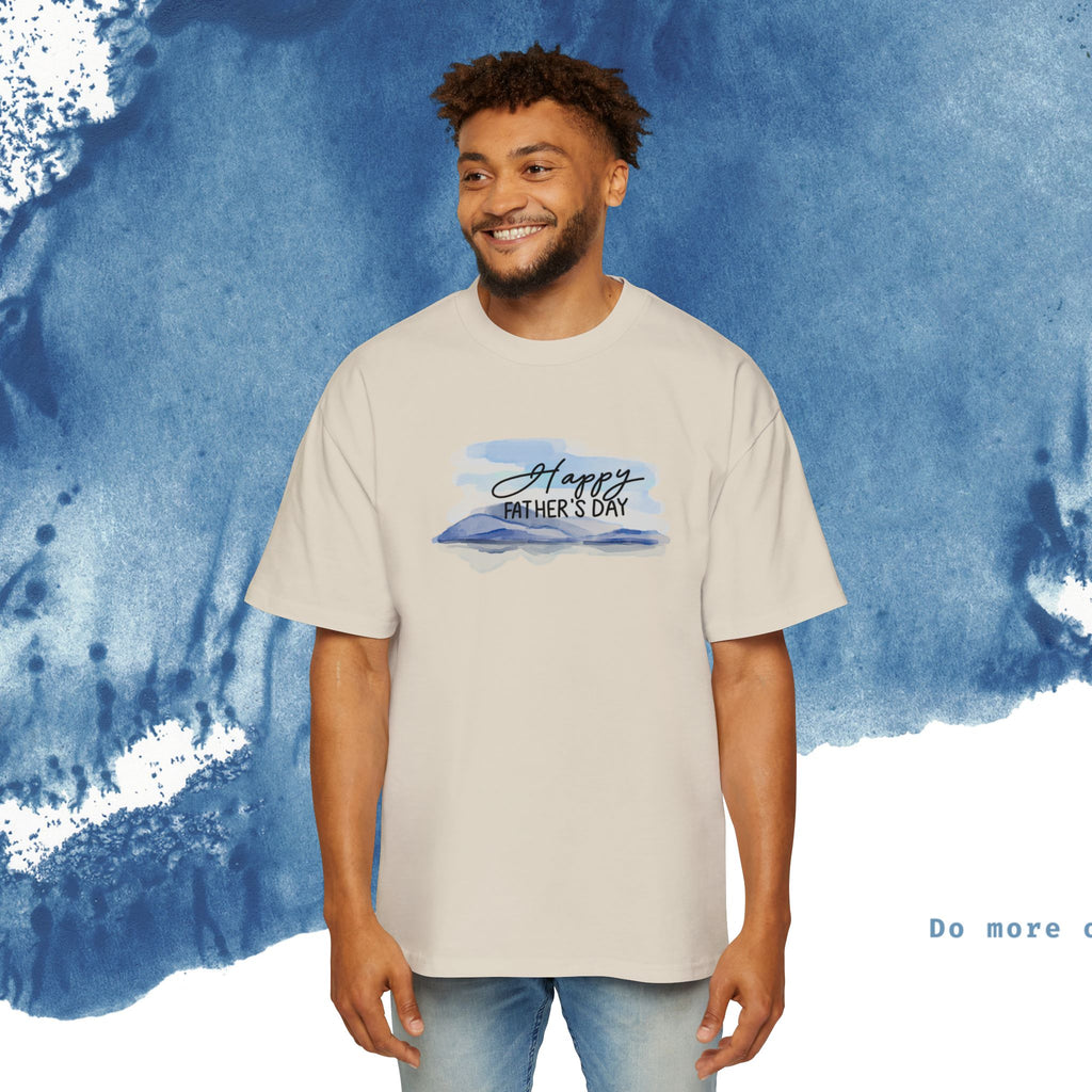 Camiseta Oversized do Dia dos Pais - Momentos de Feliz Dia dos Pais - Ocean vibez