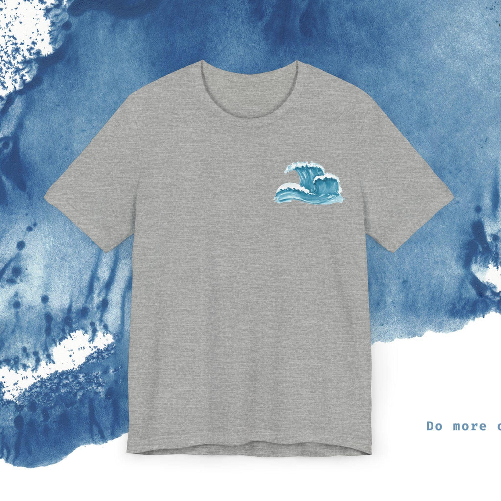 Ocean Wave Unisex Short Sleeve Tee - Do More of What Makes You Happy - Ocean vibez