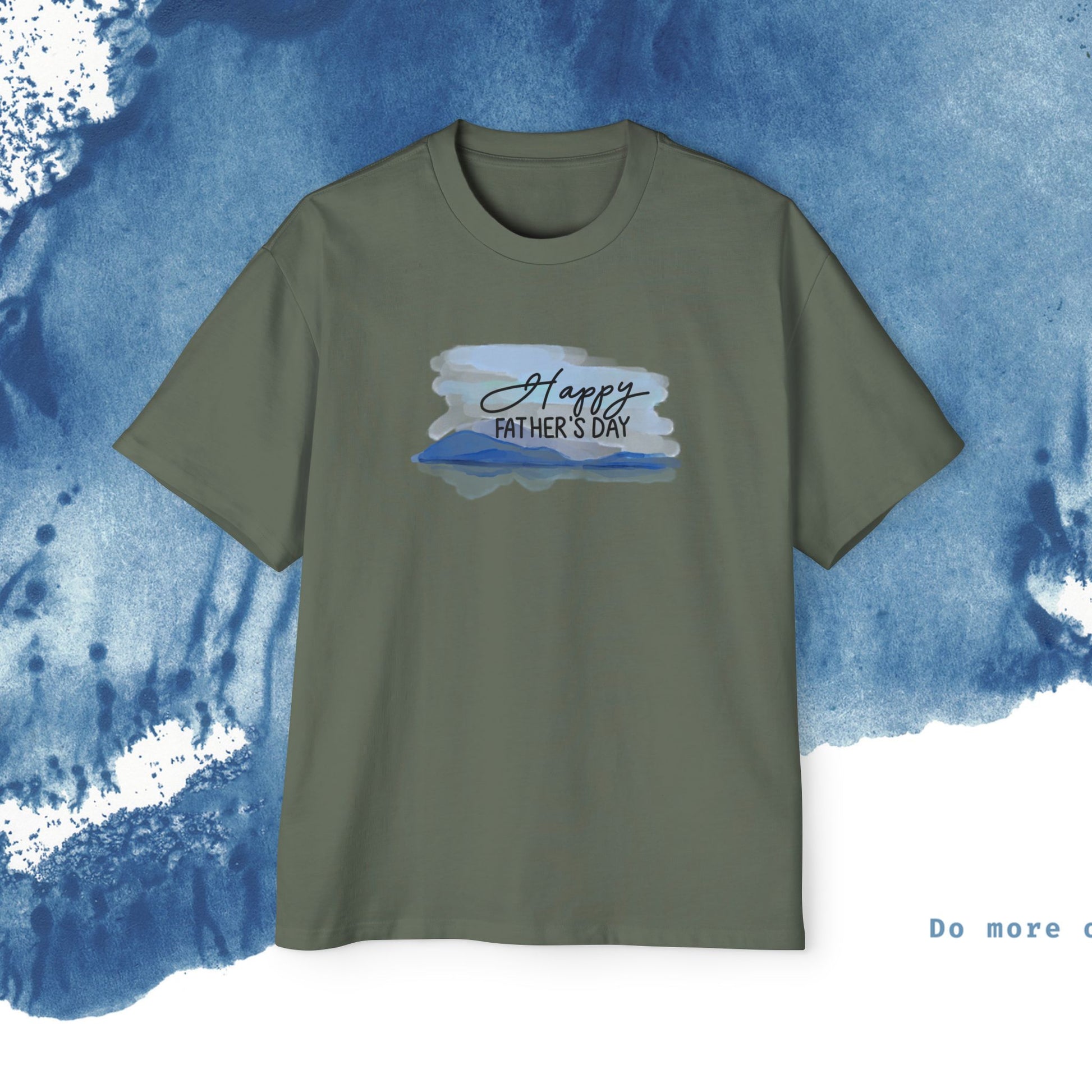 Camiseta Oversized do Dia dos Pais - Momentos de Feliz Dia dos Pais - Ocean vibez