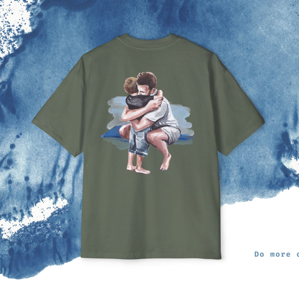 Camiseta Oversized do Dia dos Pais - Momentos de Feliz Dia dos Pais - Ocean vibez