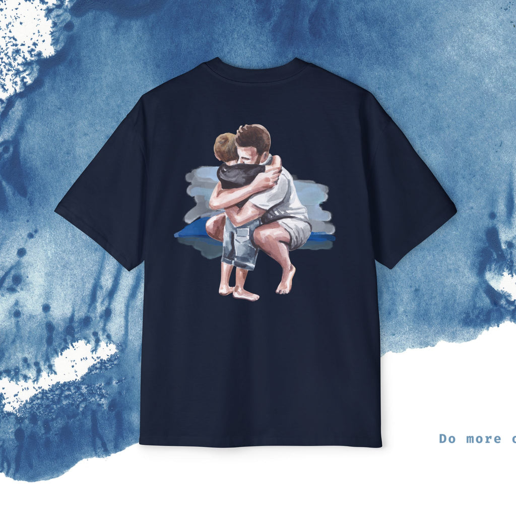 Camiseta Oversized do Dia dos Pais - Momentos de Feliz Dia dos Pais - Ocean vibez