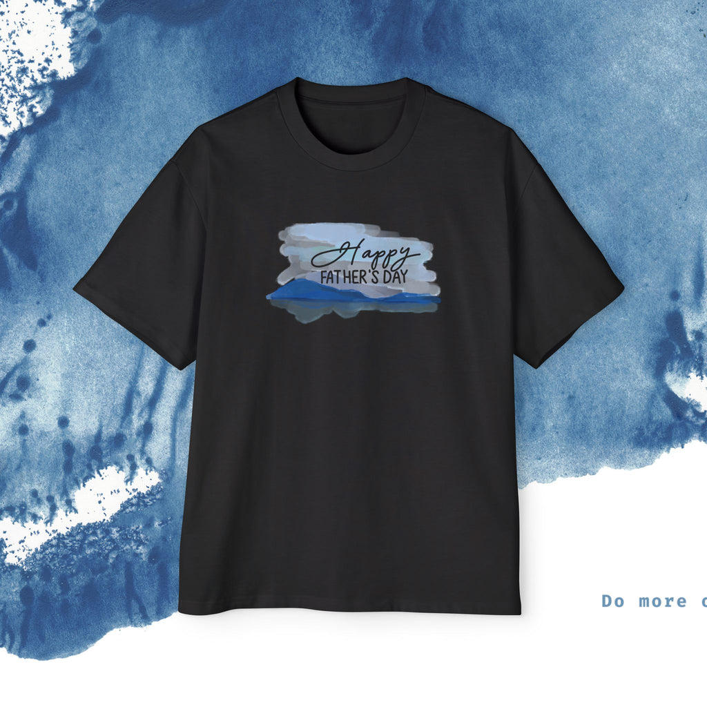 Camiseta Oversized do Dia dos Pais - Momentos de Feliz Dia dos Pais - Ocean vibez