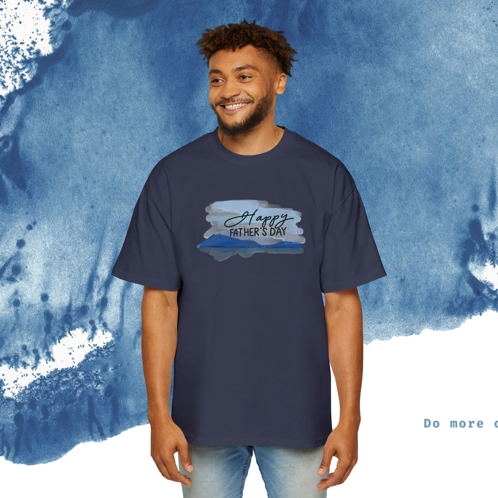 Camiseta Oversized do Dia dos Pais - Momentos de Feliz Dia dos Pais - Ocean vibez
