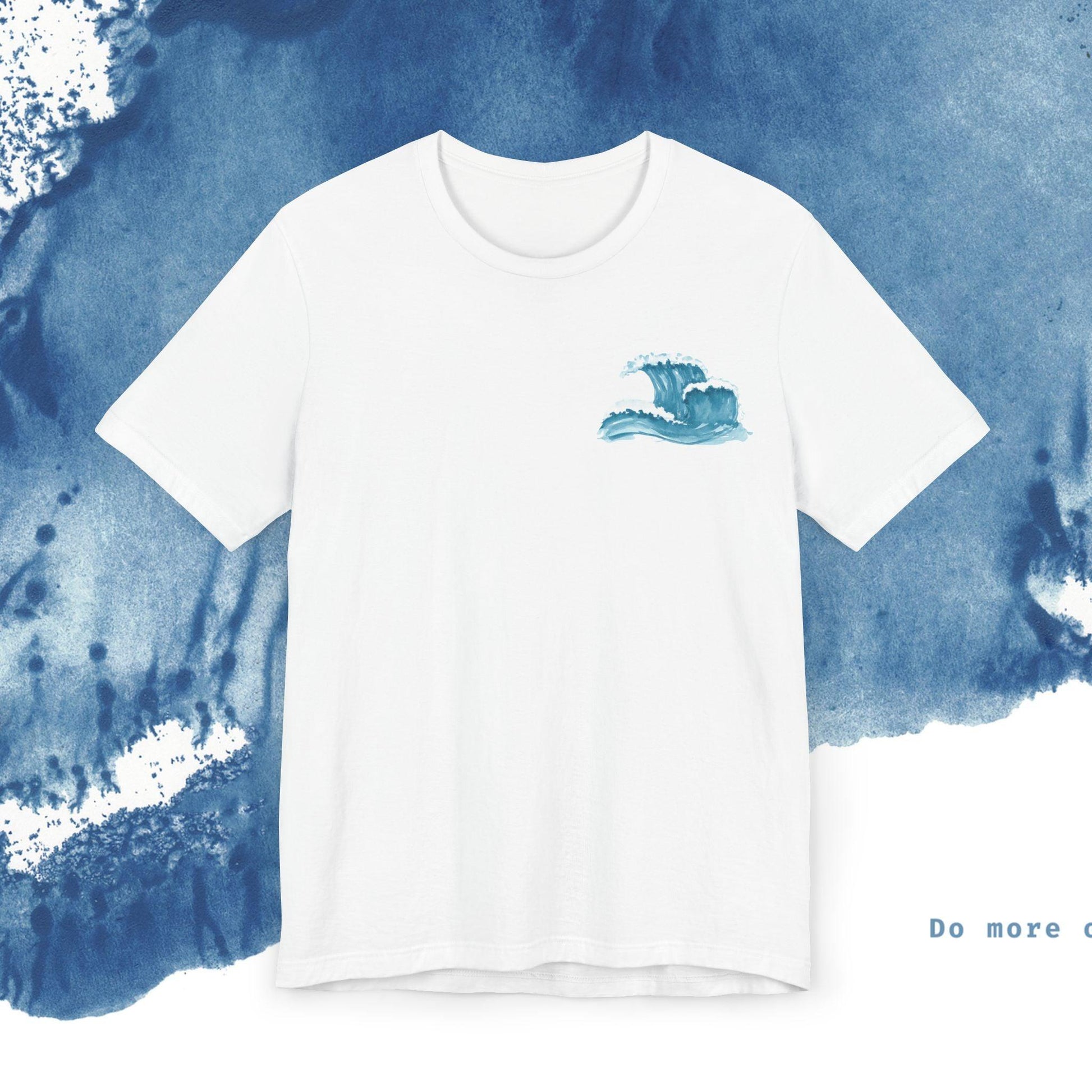 Ocean Wave Unisex Short Sleeve Tee - Do More of What Makes You Happy - Ocean vibez